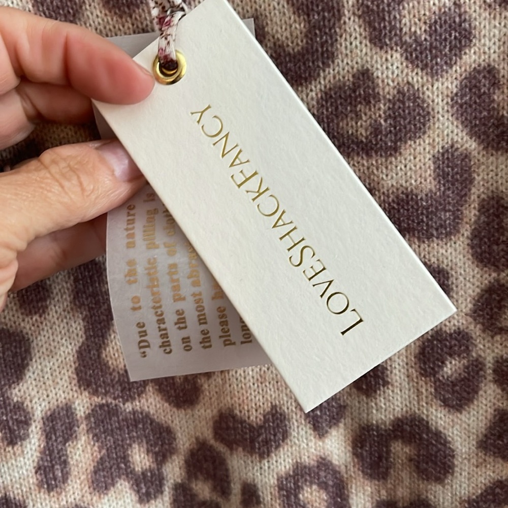 LoveShackFancy Margarita pullover Size S Taupe Skies NWT $395 MSRP - Picture 9 of 9